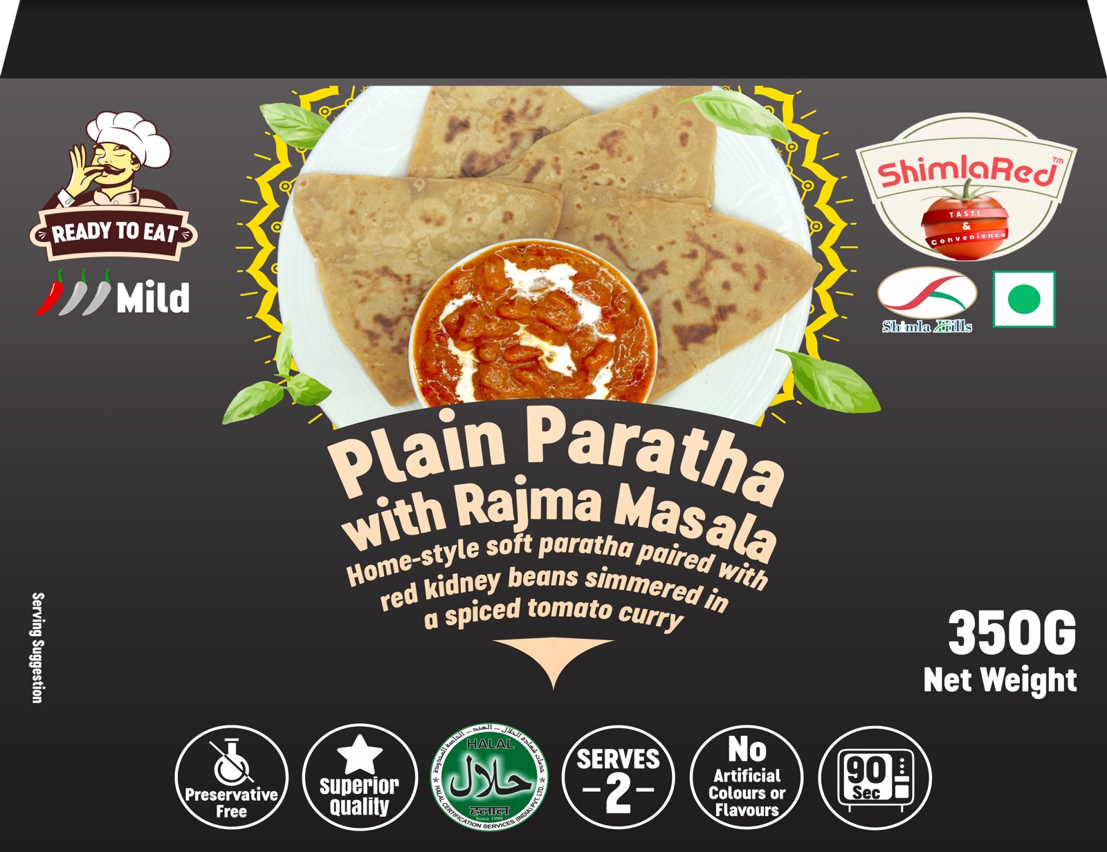 Rajma Masala With Plain Parantha tasteroots product pack